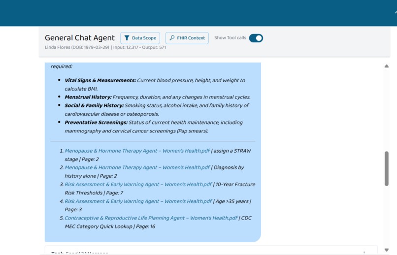 Women's Health Clinical Agent (WHCA) – screenshot 5