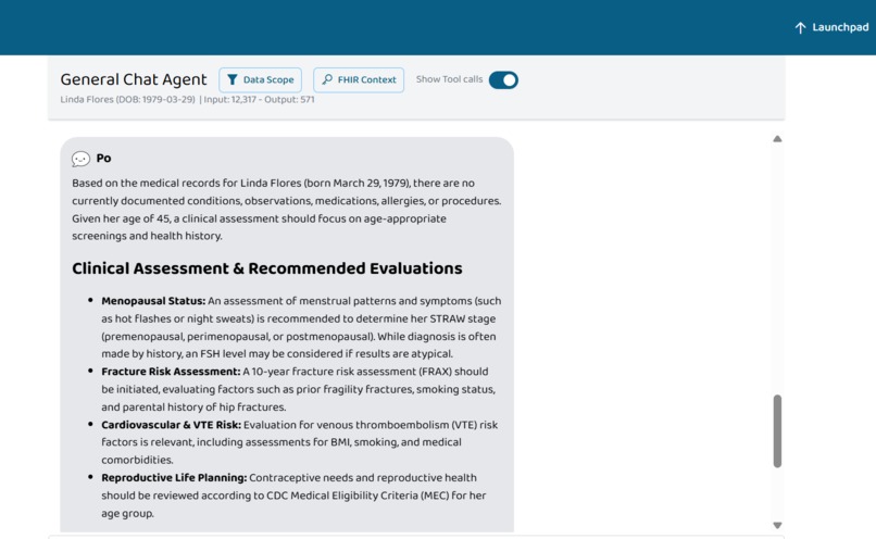 Women's Health Clinical Agent (WHCA) – screenshot 6