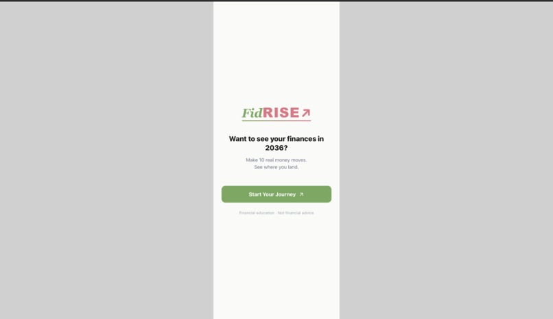 FidRISE – screenshot 3