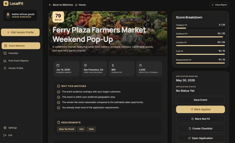 LocalFit – screenshot 1
