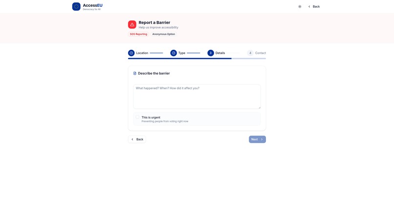 AccessEU – screenshot 3