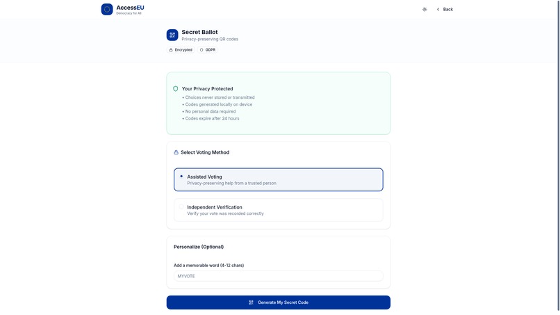 AccessEU – screenshot 4