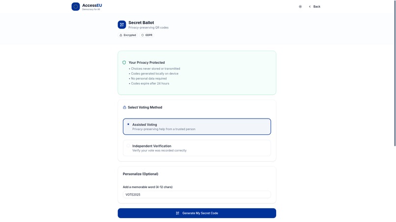 AccessEU – screenshot 5