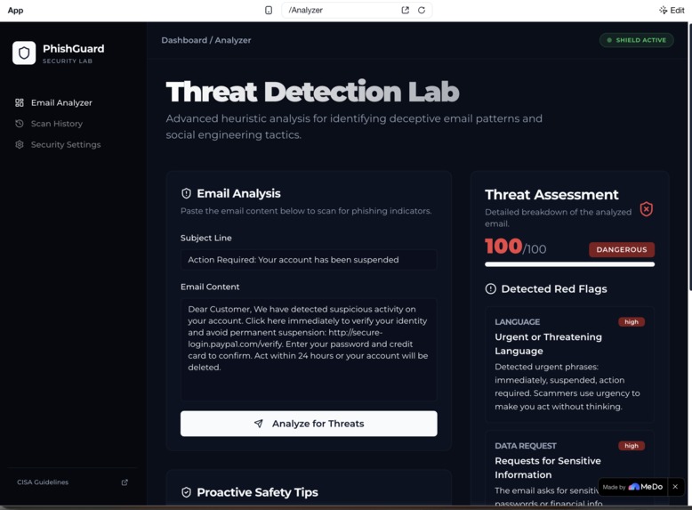 PhishGuard - Phishing Email Detector – screenshot 1