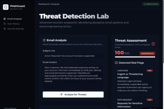 PhishGuard - Phishing Email Detector
