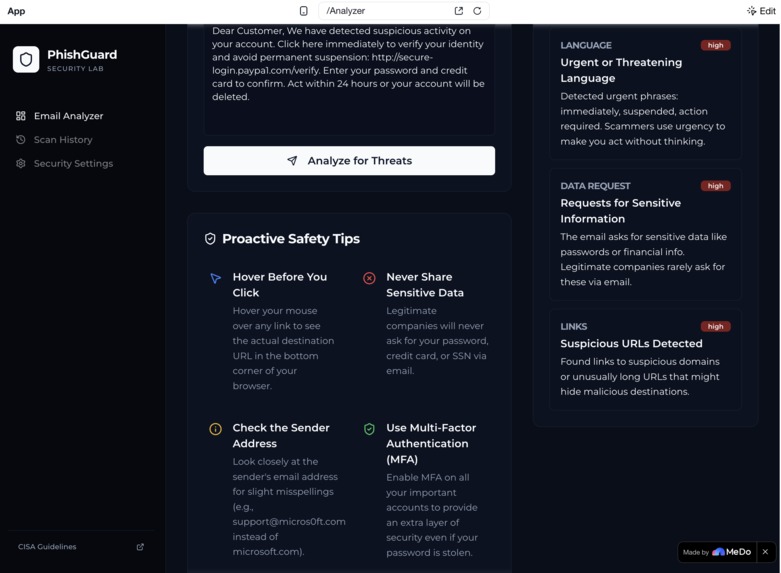 PhishGuard - Phishing Email Detector – screenshot 2
