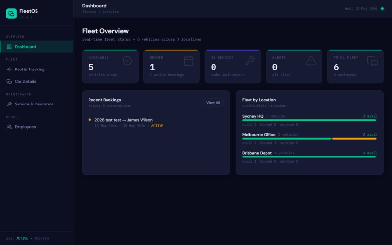 Vehicle Fleet App – screenshot 1