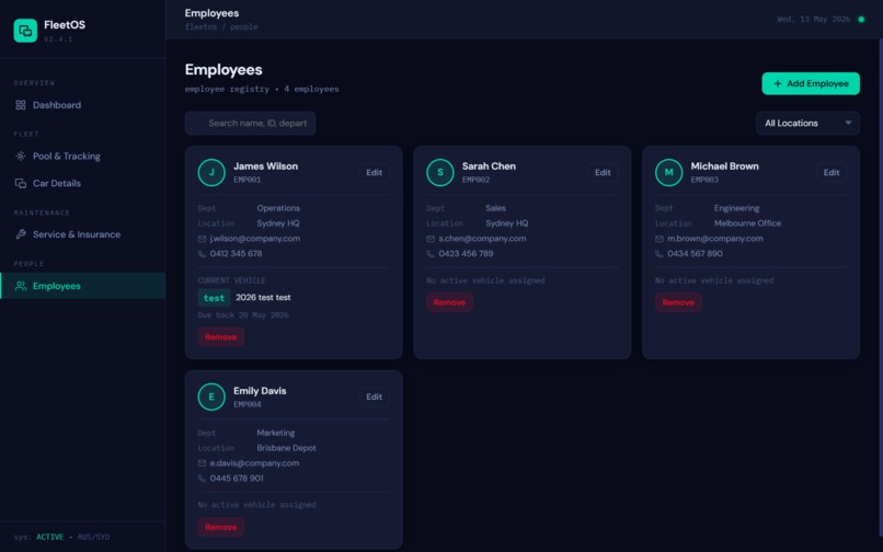 Vehicle Fleet App – screenshot 2