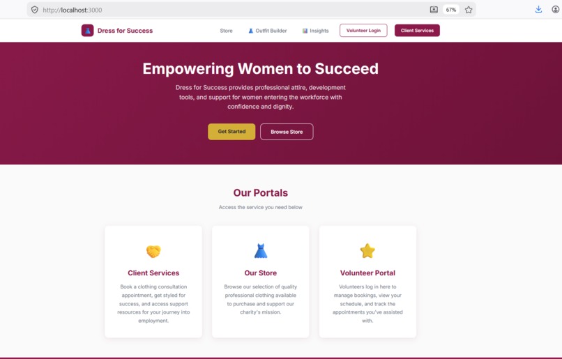 RepoDressForSuccess – screenshot 2