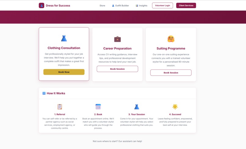 RepoDressForSuccess – screenshot 3