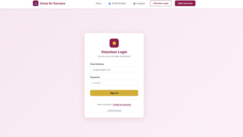 RepoDressForSuccess – screenshot 4