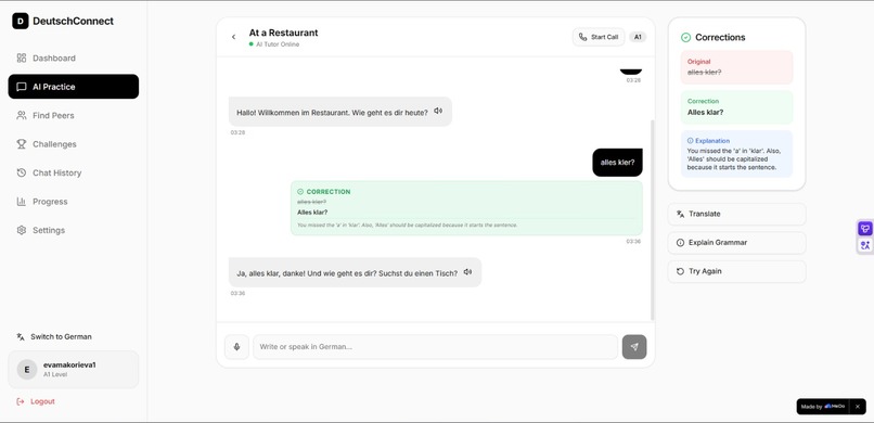 DeutschConnect – screenshot 2