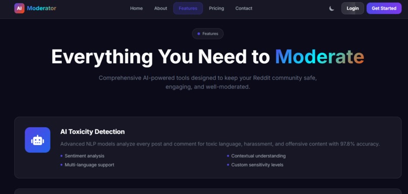 AI-powered moderator assistance – screenshot 4