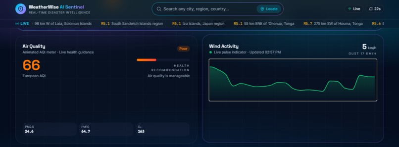WeatherWise AI Sentinel – screenshot 3