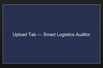 Smart Logistics Auditor
