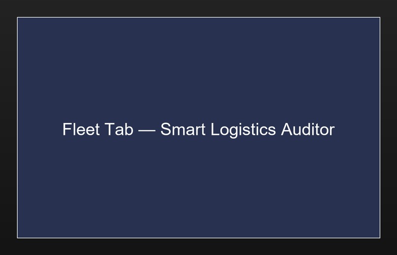 Smart Logistics Auditor – screenshot 2