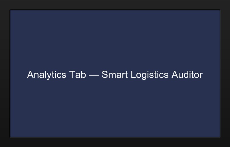 Smart Logistics Auditor – screenshot 4