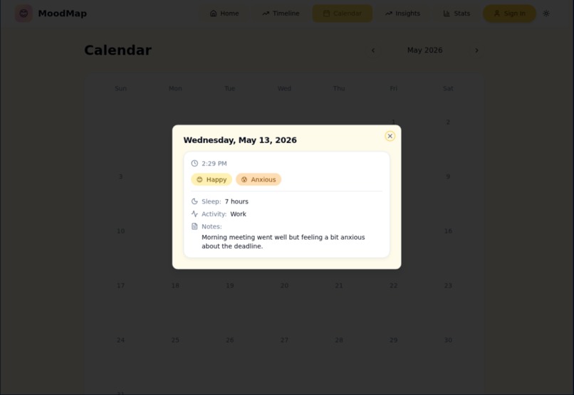 MoodMap-Smart Mood Tracker – screenshot 1