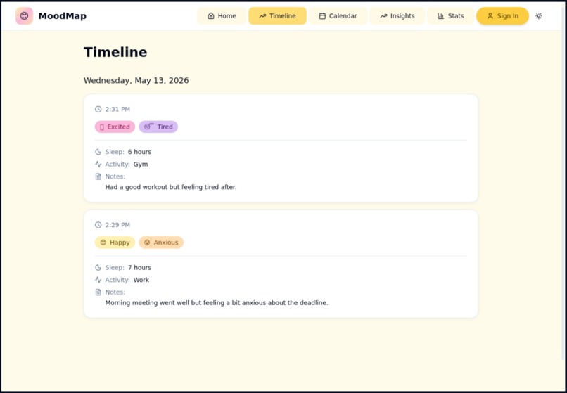 MoodMap-Smart Mood Tracker – screenshot 3