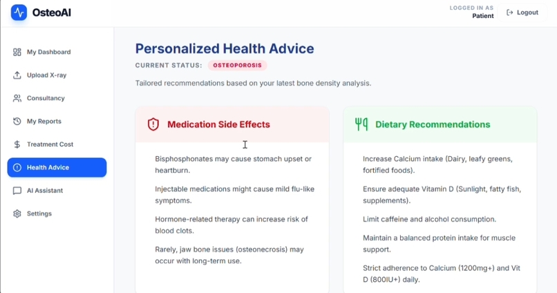 OsteoAI: AI-Based Osteoporosis Risk Detection – screenshot 18