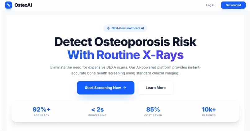 OsteoAI: AI-Based Osteoporosis Risk Detection – screenshot 1