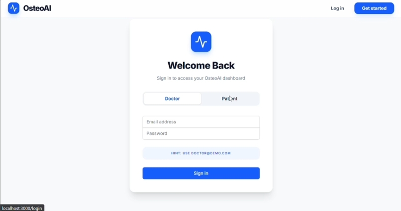 OsteoAI: AI-Based Osteoporosis Risk Detection – screenshot 2
