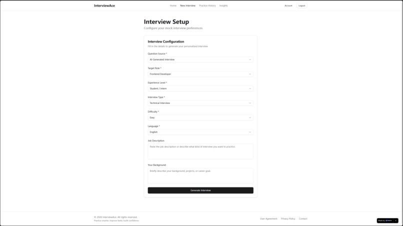 InterviewAce – screenshot 2