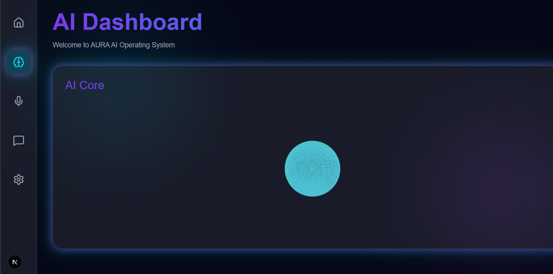 AURA AI OS — Futuristic AI Operating System Dashboard | Devpost