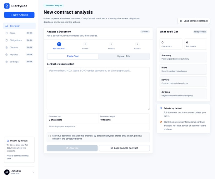 ClarityDoc – screenshot 3
