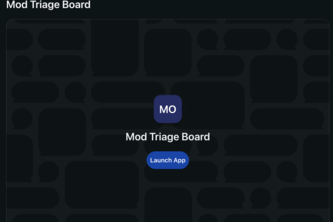 Mod Triage Board