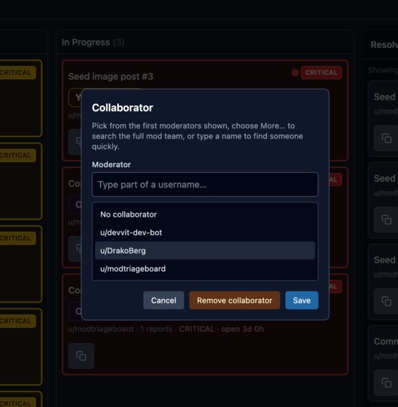 Mod Triage Board – screenshot 2