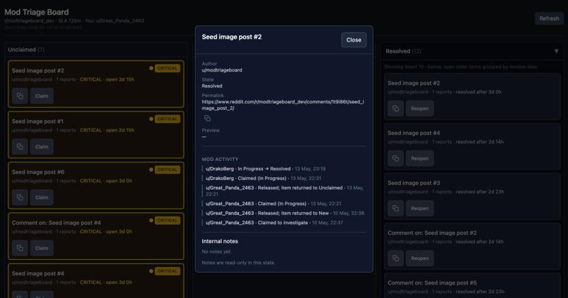 Mod Triage Board – screenshot 4
