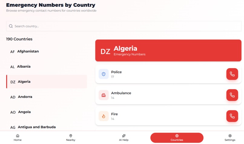SafeNow – screenshot 2