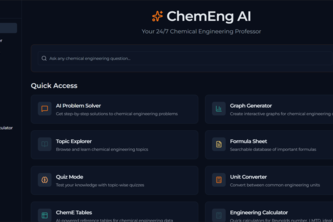 ChemEng AI — Your 24/7 Chemical Engineering Professor
