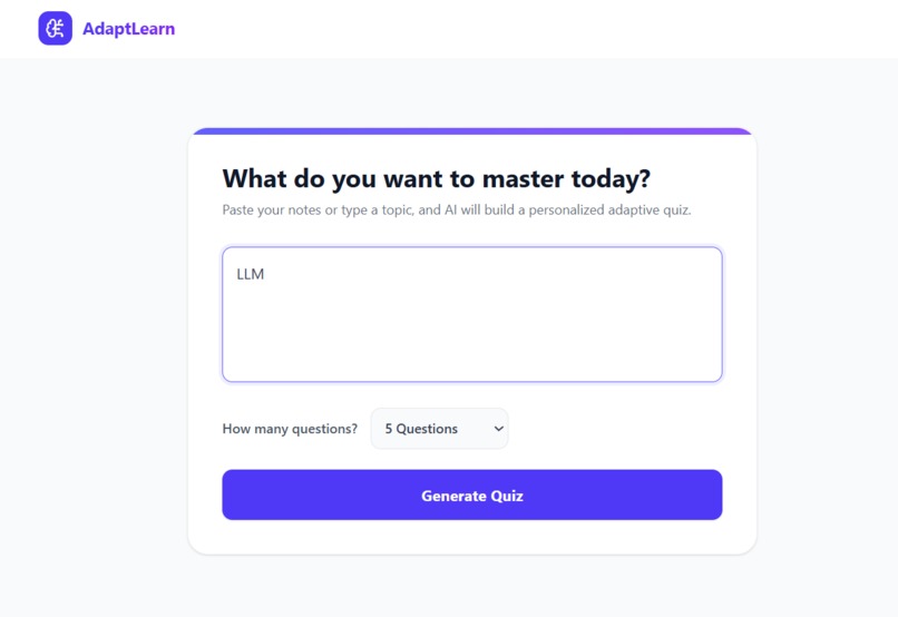 AdaptLearn AI – screenshot 1