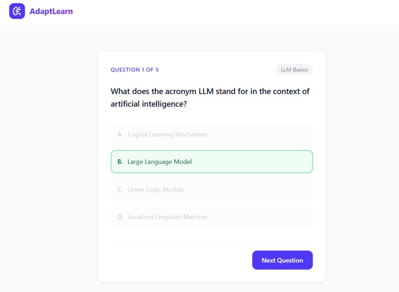 AdaptLearn AI – screenshot 2