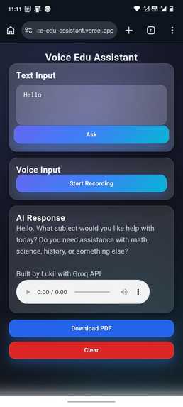 Voice edu assistant  – screenshot 3