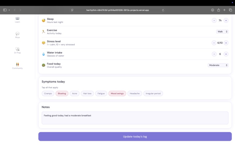 HerRhythm – screenshot 5
