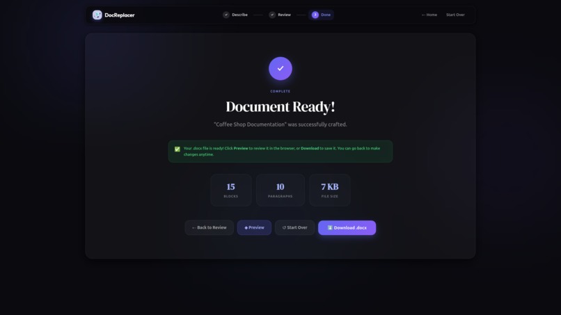 DocReplacer – screenshot 4