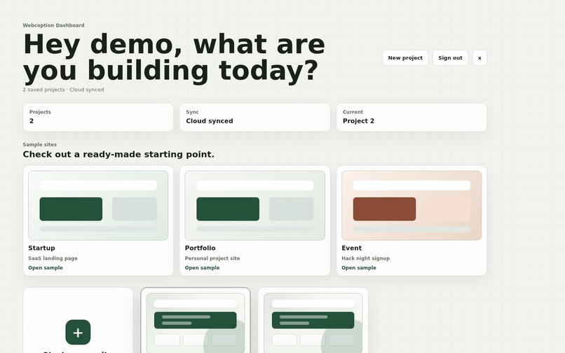 WebCeption – screenshot 1