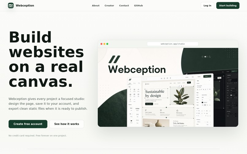 WebCeption – screenshot 2
