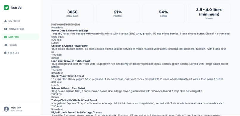 NutriAI – screenshot 1