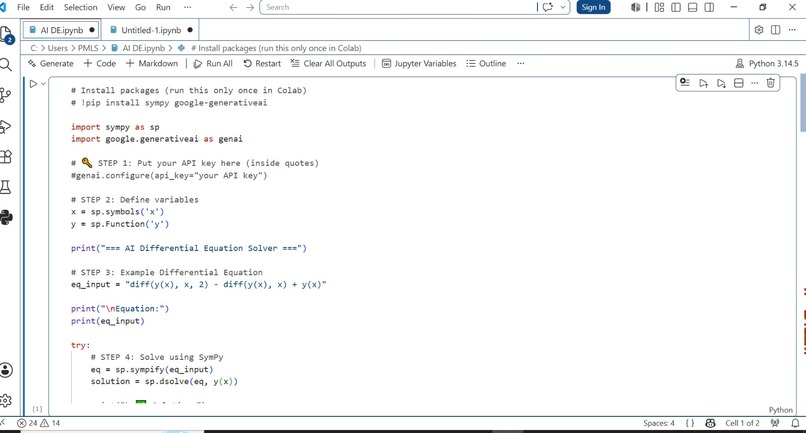 AI Differential equation solver  – screenshot 1