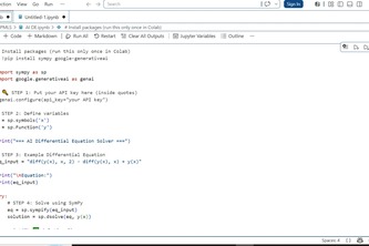 AI Differential equation solver 