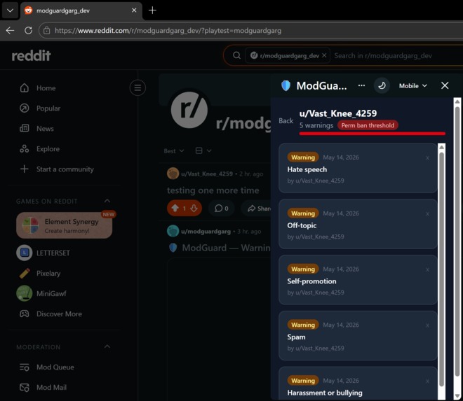 modGuard – screenshot 1