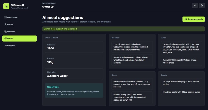 FitGenie AI – screenshot 3