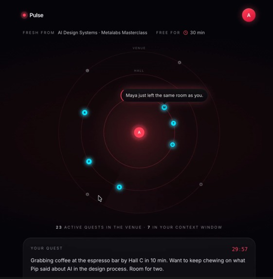 Pulse - A Real Time Web Summit Networking Radar – screenshot 5