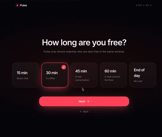 Pulse - A Real Time Web Summit Networking Radar – screenshot 2