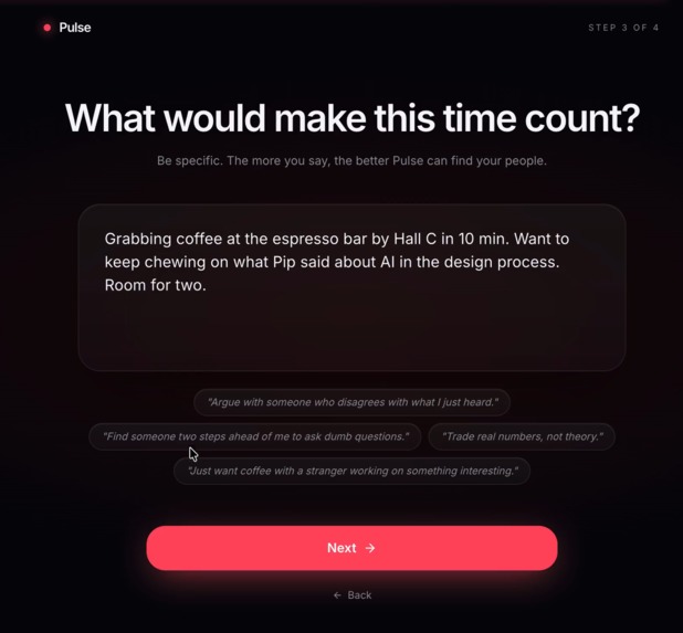 Pulse - A Real Time Web Summit Networking Radar – screenshot 3