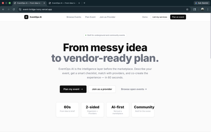 EventOps AI – screenshot 1